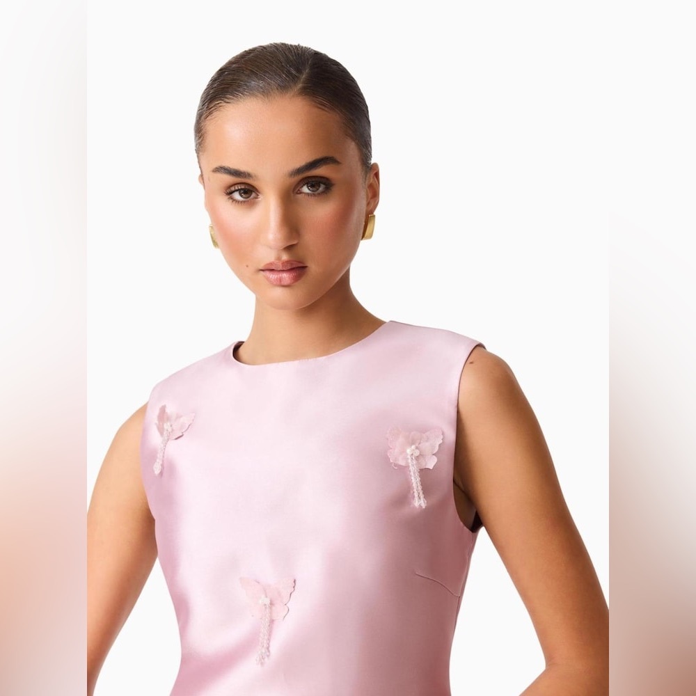 Elliatt Women's Pink Tula Shift Mini Dress Size S NWT formal - Picture 4 of 9